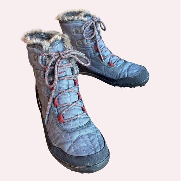 Columbia Minx Shorty III Waterproof Fur Trimmed Lightweight Snow Bootie size 8.5 - Picture 12 of 16